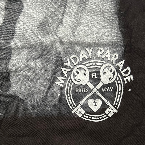 Mayday Parade Black Graphic T-Shirt, Size Medium, NWOT - Picture 5 of 9